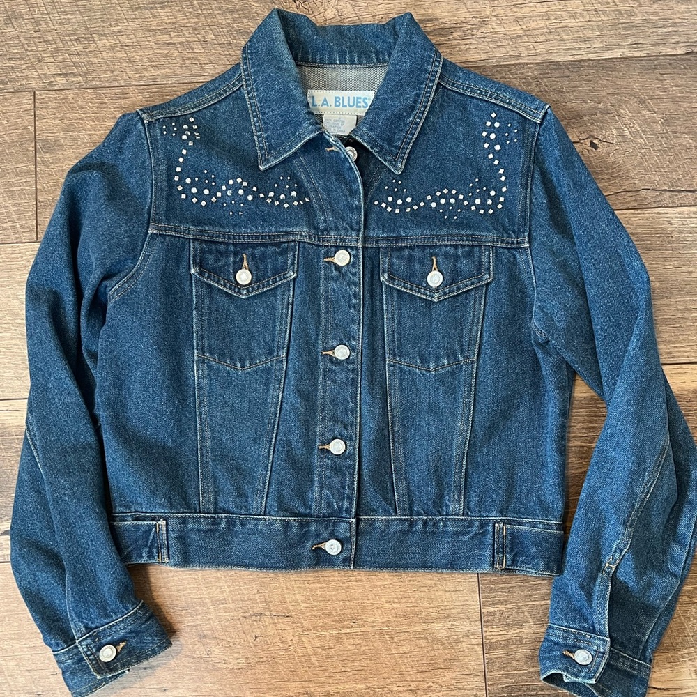 Vintage L.A. Blues women’s embellished jean jacket